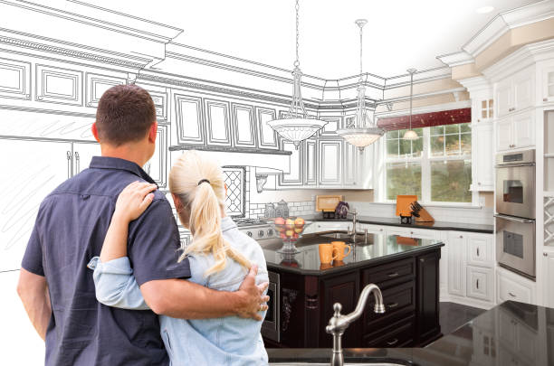 Professional Cabinet Installation technician working in Helmetta, NJ